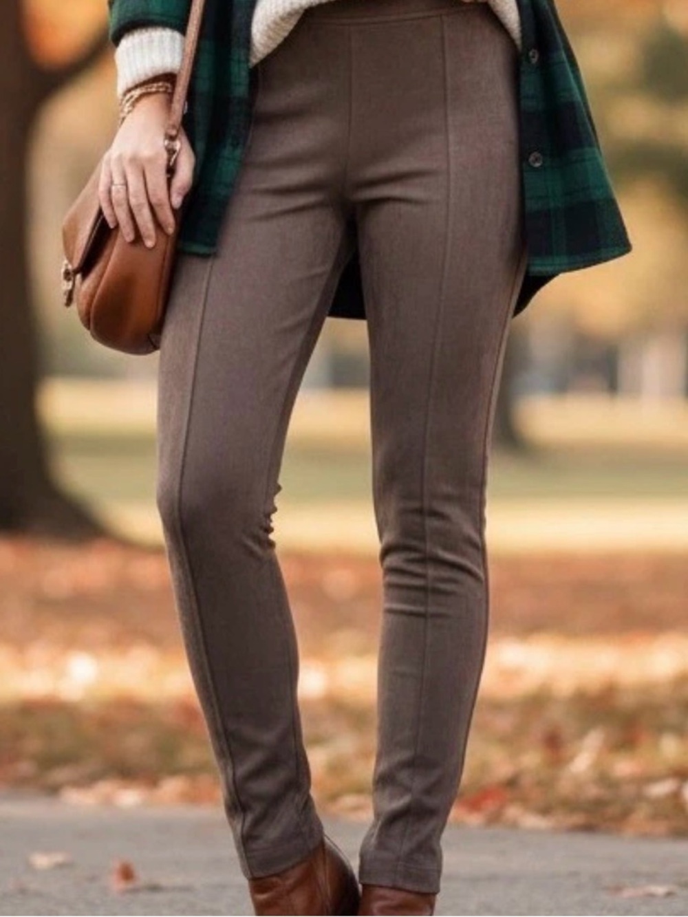 Andrew Marc Women’s Faux Suede Pull On Leggings